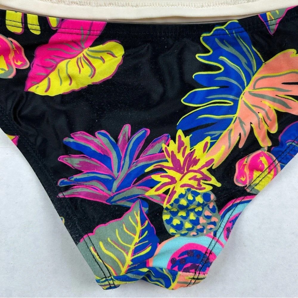 JC Penny's Floral Rash-Guard Floral Girls Bathing Suit